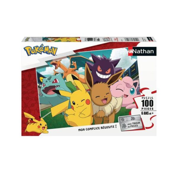 Puzzle 100p - Pikachu et les Pokémons