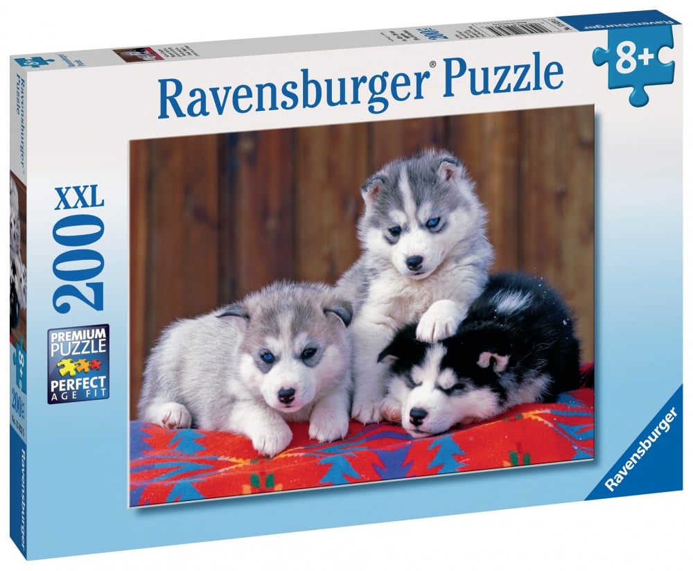 Puzzle 200 pièces XXL - Mignons Huskies