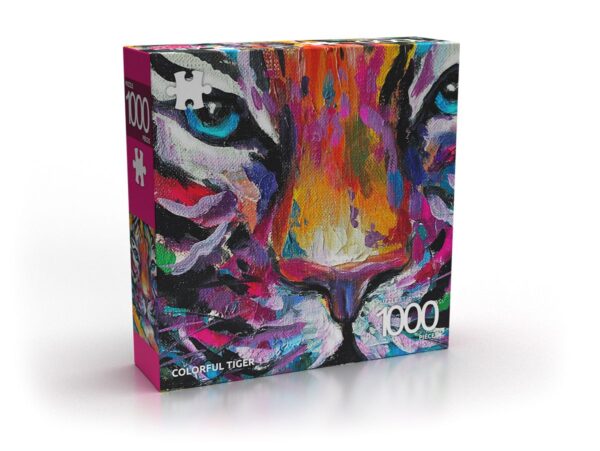 Puzzle 1000 pièces - Colorful Tiger