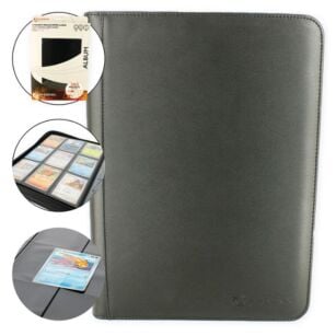 Portfolio Toploader Deluxe Zippé Noir 360 cartes - Phoenix Shield