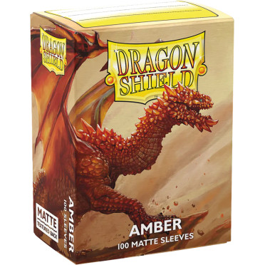 Dragon Shield - Standard Sleeves - Amber Matte (X100)
