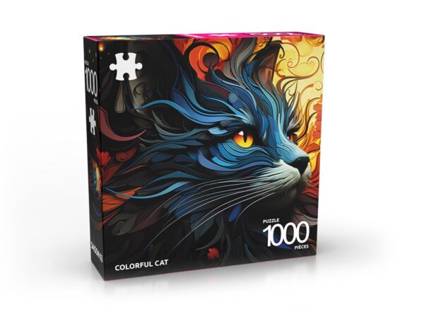 Puzzle 1000 pièces - Colorful Cat
