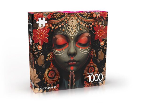 Puzzle 1000 pièces - Lady Flowers