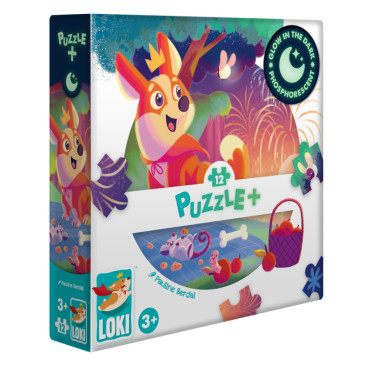 Puzzle + : Loki regarde le feu d'articife (12 pièces)