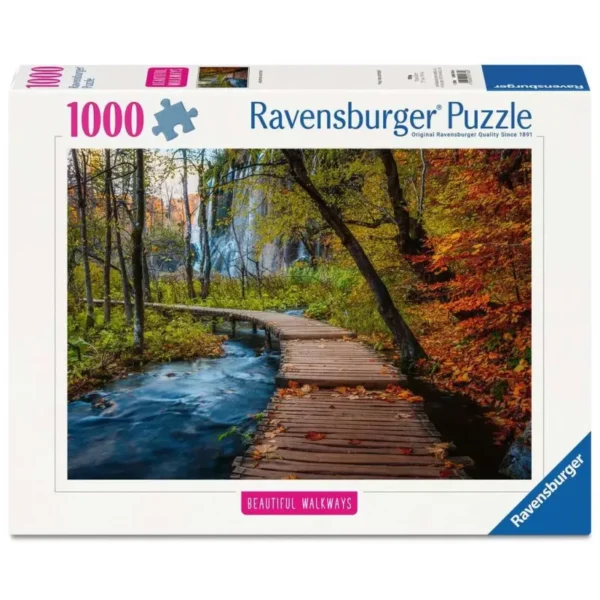 Puzzle 1000 pièces - Chemin Boisé d'Automne