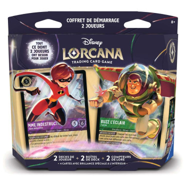Lorcana - Coffret de Démarrage 2 Joueurs : Madame Indestructible et Buzz l'éclair