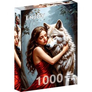 Puzzle 1000 Pièces - Lady and the Wolf