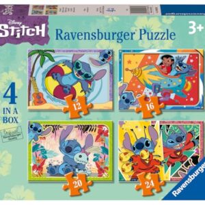 Puzzles 4 en 1 (12, 16, 20 et 24 pièces) - Disney Stitch