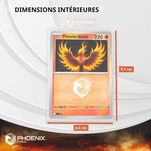 Sleeves Quicklift 66x91 (X100) - Phoenix Shield