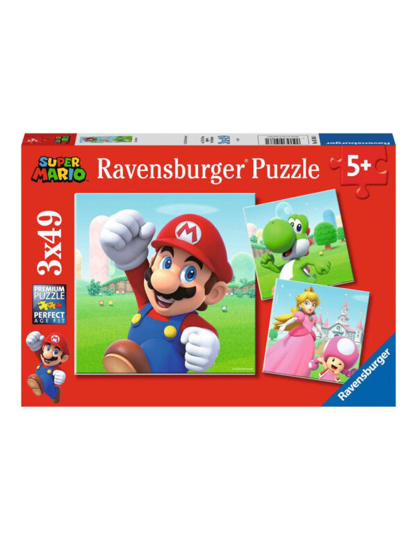 Puzzles 3X 49 pièces - Super Mario