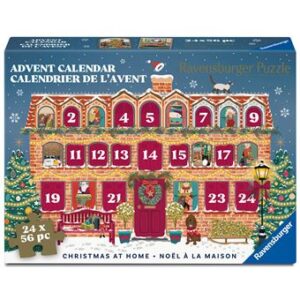 Calendrier de l’Avent - Noël à la Maison : Puzzle 24 X 56 Pièces